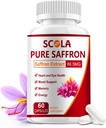 SCOLA Saffron Supplements, Pure 88, 5mg Saffron Extract for Women & Men, Boost Energy, Joint Supplements, Vegan, Non-GMO, 60 Κάψουλες