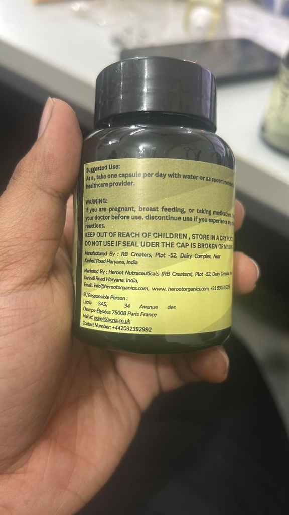 Βιολογικές κάψουλες σκόνης πρωτεΐνης Spirulina - Βιταμίνες & Ορυκτά για την Ενέργεια - Χορτοφαγικά, Χωρίς γλουτένη 100% Καθαρό Superfood για Βέλτιστη Υγεία (60 Κάψουλες)
