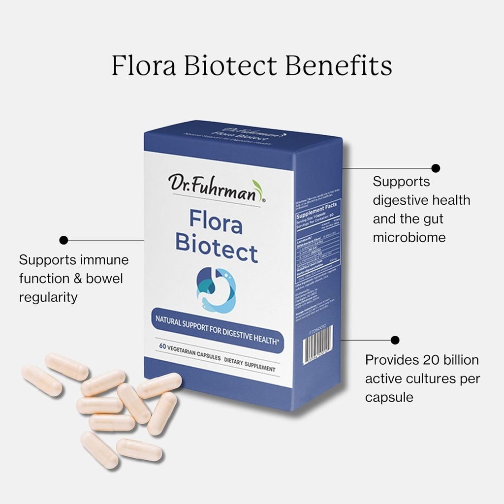 Δρ Fuhrman Flora Biotect, Probiotic, 60 κάψουλες