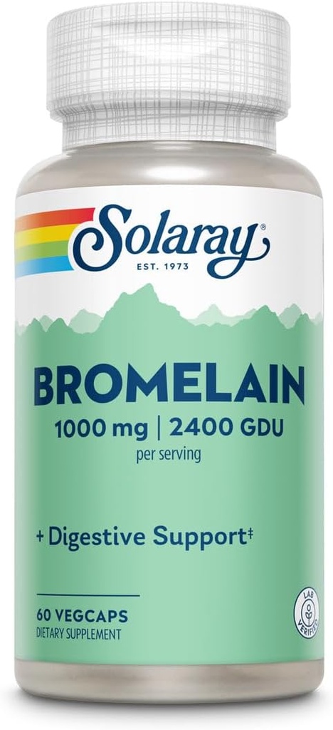Solaray - Bromelain Extra Strength 500 mg. - 60 Κάψουλες
