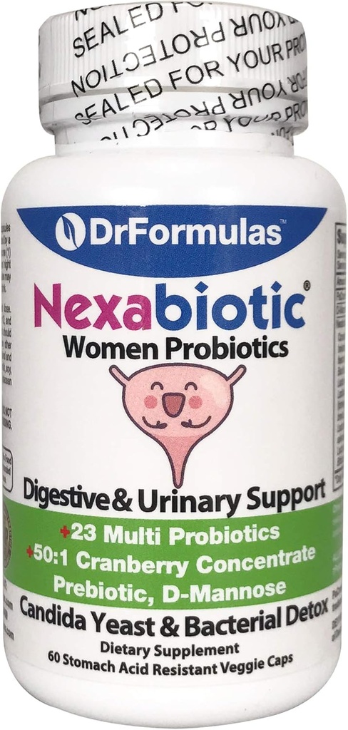 DrFormulas Probiotics for Women | Nexabiotic Probiotic to Support Pregnancy, Mom & Baby Best Used with Prenatal Vitamins & Postnatal Multivitamins