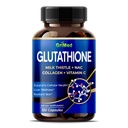Grimed Glutathione 11,200mg - X10 Δύναμη με Γαϊδουράγκαθο Γάλα, NAC, Κολλαγόνο, Βιταμίνη C - Κυτταρική Ευεξία, Ραδιενεργό Δέρμα - USA Made & Tested (150 Count (Pack of 1))