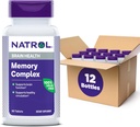 Natrol Memory Complex με Ginkgo Biloba 120mg και B Βιταμίνες, Συμπλήρωμα διατροφής για την υγεία του εγκεφάλου και την υποστήριξη της μνήμης, 60 δισκία, 30 ημέρες προσφοράς (πακέτο των 12)