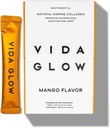 Vida Glow Marine Collagen Powder - Αντιγήρανση συμπλήρωμα με Collagen Peptides, προάγει λαμπερό δέρμα, ισχυρά νύχια, υγιή μαλλιά 