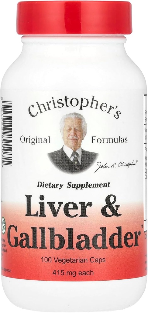Συκώτι του Christopher και βλεννογόνο - 440 mg - 100 κάψουλες χορτοφάγων