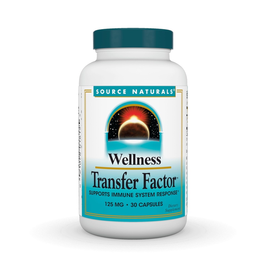 Source Naturals Wellness Transfer Factor, Υποστηρίζει την απόκριση του ανοσοποιητικού συστήματος * 125mg - 30 κάψουλες