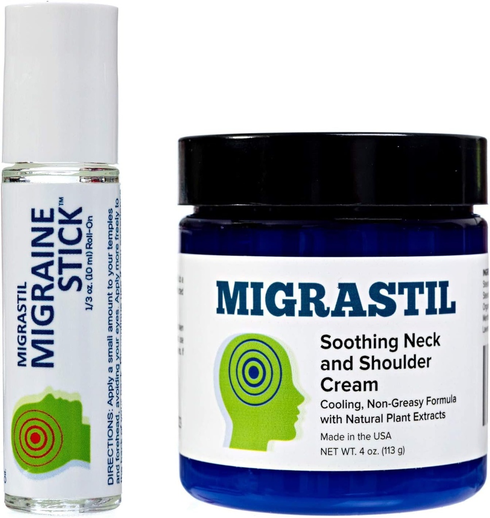 Migrastil Migraine Stick και Καταπραϋντική κρέμα αυχένα & ώμου