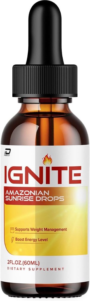 Ignite Amazonian Sunrise Drops - Ignite Sunrise Drops Liquid Supplement, Ignite Drops Advanced Daily Health Supplement, Ignite Drops Reviews (1 Pack - 1 Month Supply)