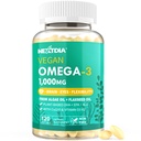 Vegan Omega 3 DHA EPA ALA συμπλήρωμα με 5000IU βιταμίνη D3 K2 (MK7), CoQ10 για γυναίκες άνδρες 