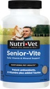 Nutri-Vet Senior-Vite Multivitamin, Dog Supplements, Immune Support, Pet Supplies, Vitamins for Dogs, Senior Essentials, Made in USA, Multivitamin for Pets, 120 Count