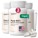 Nourished 40:1 Myo-inositol & D-Chiro Inositol - Συμπλήρωμα για γυναίκες με γονιμότητα, την υγεία του δέρματος, ή εμμηνορρυχεία συμπτώματα κύκλου - Ορμονική ισορροπία για γυναίκες - 360 κάψουλες