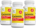 Terry Φυσικά Curamin Extra Strength - Κουρκουμίνη & Boswellia για Υγιεινή Υποστήριξη Κυκλοφορίας - Turmeric συμπλήρωμα για την υποστήριξη αρθρώσεων, μυϊκής υγείας & παραγωγής ενδορφίνης - 120 δισκία (πακέτο των 3)