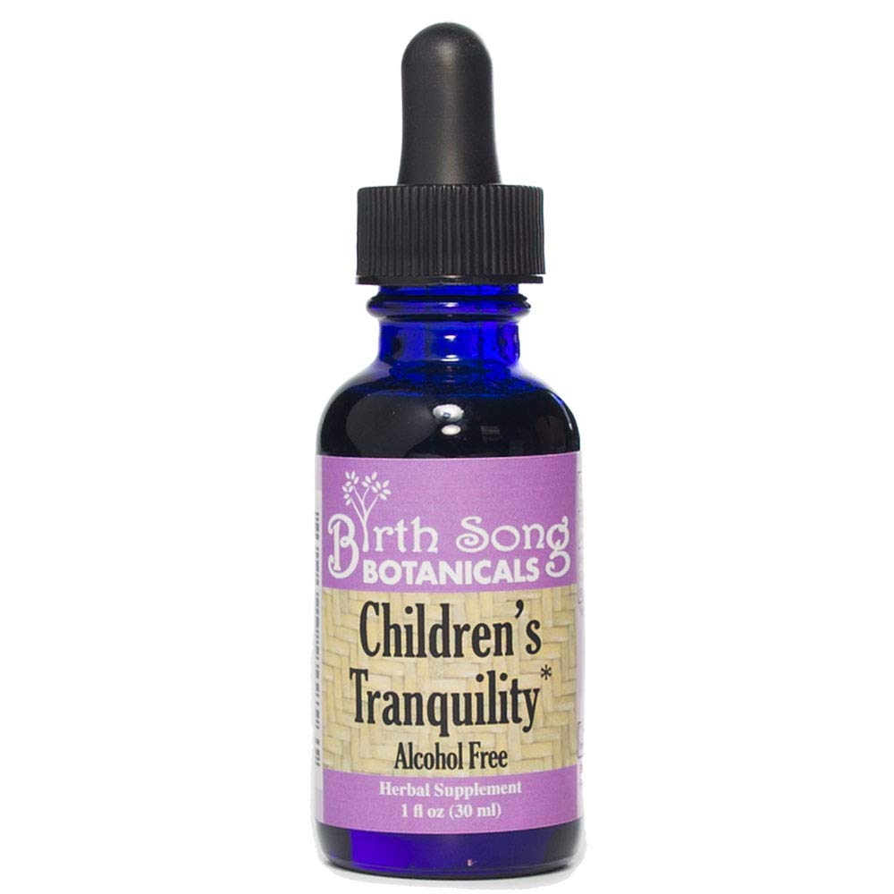 Birth Song Botanicals Παιδική Tranquility Βάμμα, συμπλήρωμα βοτάνων με ρίζα βαλεριάνας και χαμομήλι, 1 ουγκιά Παιδική βοτανική ανοσοποιητική υποστήριξη, 1 ουγκιά