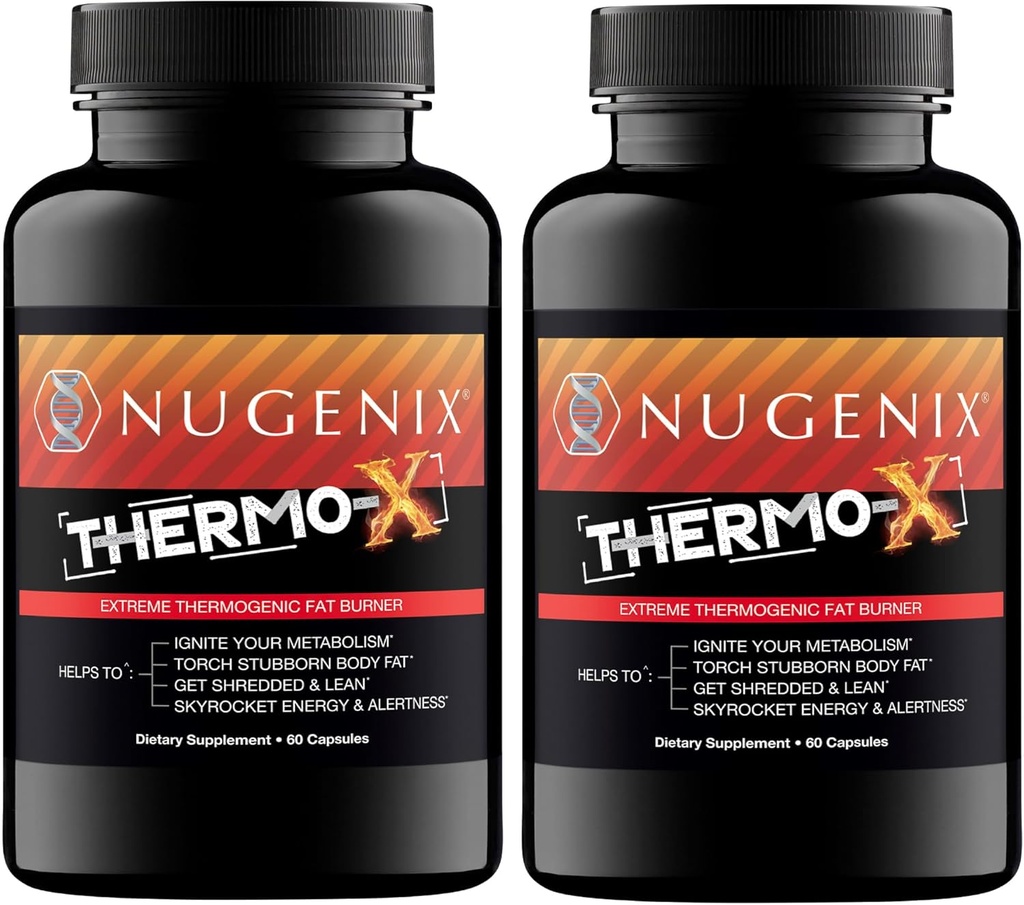 Nugenix Θερμο-X: Θερμογόνο συμπλήρωμα καύση λίπους για τους άνδρες, Extreme Μεταβολικός επιταχυντής, 120 κόμης