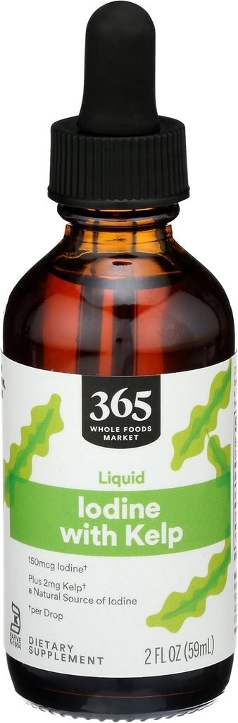 365 από Whole Foods Market, Liquid Iodine με Kelp, 2 OZ