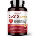 ZEBORA CoQ10-300mg-Softgels με PQQ, BioPerine & Omega-3, 120 εξυπηρετούν συνένζυμο Q10 (Ubiquinone) συμπλήρωμα για την υψηλή απορρόφηση, ισχυρό-αντιοξειδωτικό, υποστήριξη καρδιά-υγεία & ενέργεια-παραγωγή