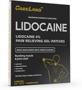 CARELAND 4% Lidocaine Gel Patch, 6 Count 
