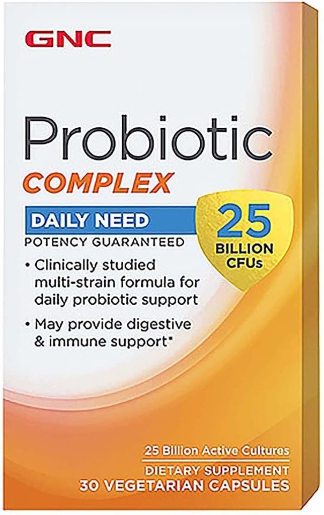 GNC Probiotic Complex - 25 δισεκατομμύρια CFUs (30 κάψουλες)