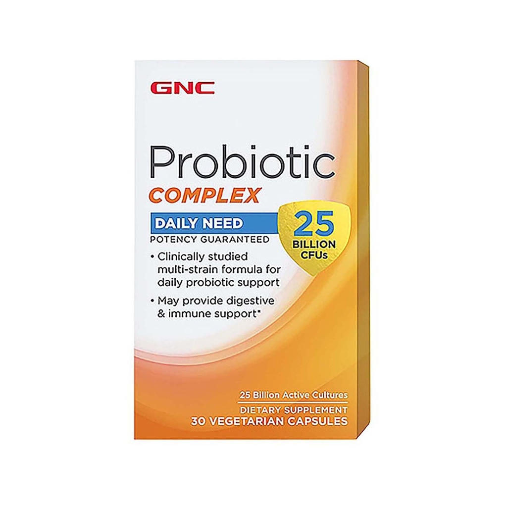 GNC Probiotic Complex - 25 δισεκατομμύρια CFUs (30 κάψουλες)