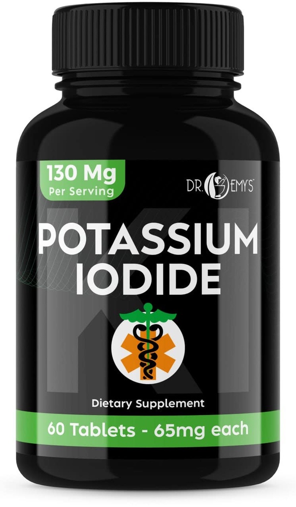 Δισκία ιωδιούχου καλίου - 1- Πακέτο 130mg Μερίδες Σύνολο 60 Δισκίων - Dr Emys Ιωδιούχο κάλιο Δισκία