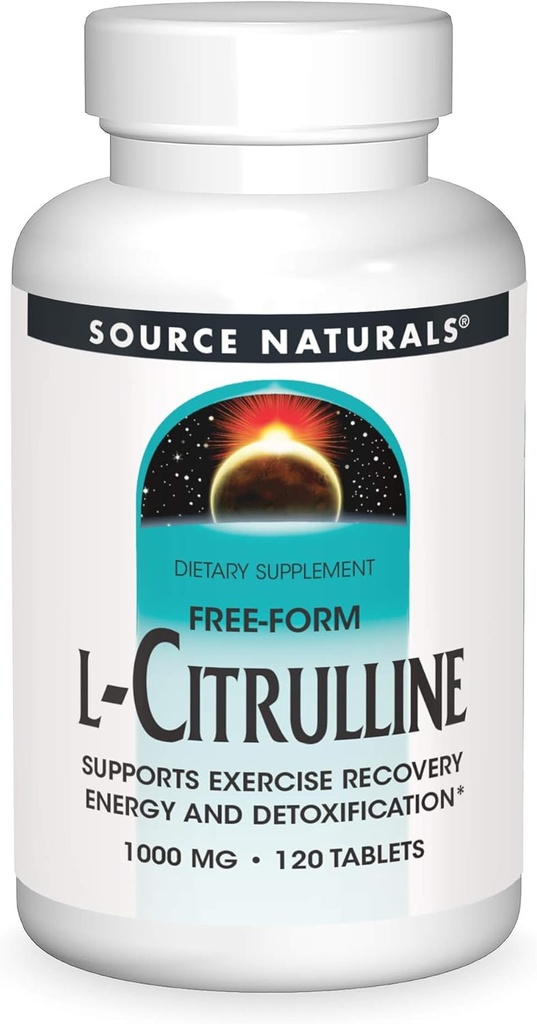 Source Naturals L- Citrulline 1000mg - Nitric Oxcide Booster - 120 δισκία