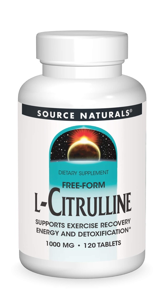 Source Naturals L- Citrulline 1000mg - Nitric Oxcide Booster - 120 δισκία