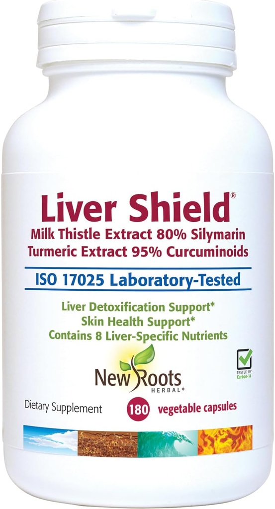 NEW ROOTS HERBAL Liver Cleanse Detox & Repair Supplement, 8-in-1 Formula of Milk Thistle, Curcumin, Artichoke, Dandelion, Red Beet, Radish, Schizandra, Faty Liver Support (180 Κάψουλες)