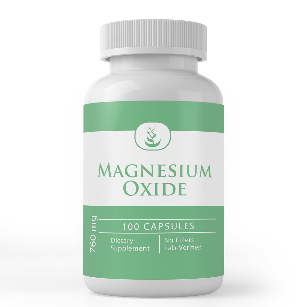 Pure Original Ingredients Magnesium Oxide, (100 Capsules) Always Pure, No Additives Or Fillers, Lab Verified