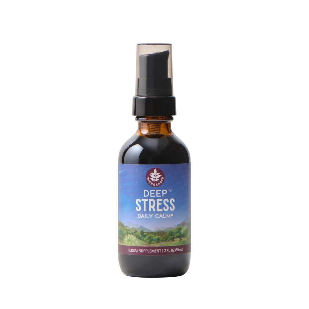 WishGarden Βότανα βαθύ άγχος με Ashwagandha - Plant-based Liquid Herbal Adrenal Υποστήριξη συμπλήρωμα με Ashwagandha Root και Powerhouse Adaptogens για ανακούφιση από το στρες, γρήγορης δράσης Stress Tincture, 2oz