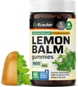 BIO KRAUTER Lemon Balm Gummies - 1500 mg Δύναμη - 60 Vegan Chews - Υποστήριξη ηρεμίας - εκχύλισμα Lemon Balm Leaf - Gelatine-Free