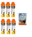 Science in Sport GO Isotonic Energy Gels - 6 x 60ml Πακέτα Bundle με Elastic No-Tie Shoe Laces. Vegan, Λακτόζη απαλλαγμένη, Γλουτένη απαλλαγμένη, Σιτάρι απαλλαγμένη, Σόγια απαλλαγμένη (πορτοκαλί)
