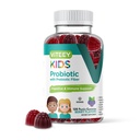 Viteey Probiotic Gummies for Kids Plus Prebiotics Fiber - 2 δισεκατομμύρια CFUs - Digestive Health,Gut Health, Constipation Relief for Kids Support - Vegan, Gelatin Free - Chewable Probiotic Berry Flavored