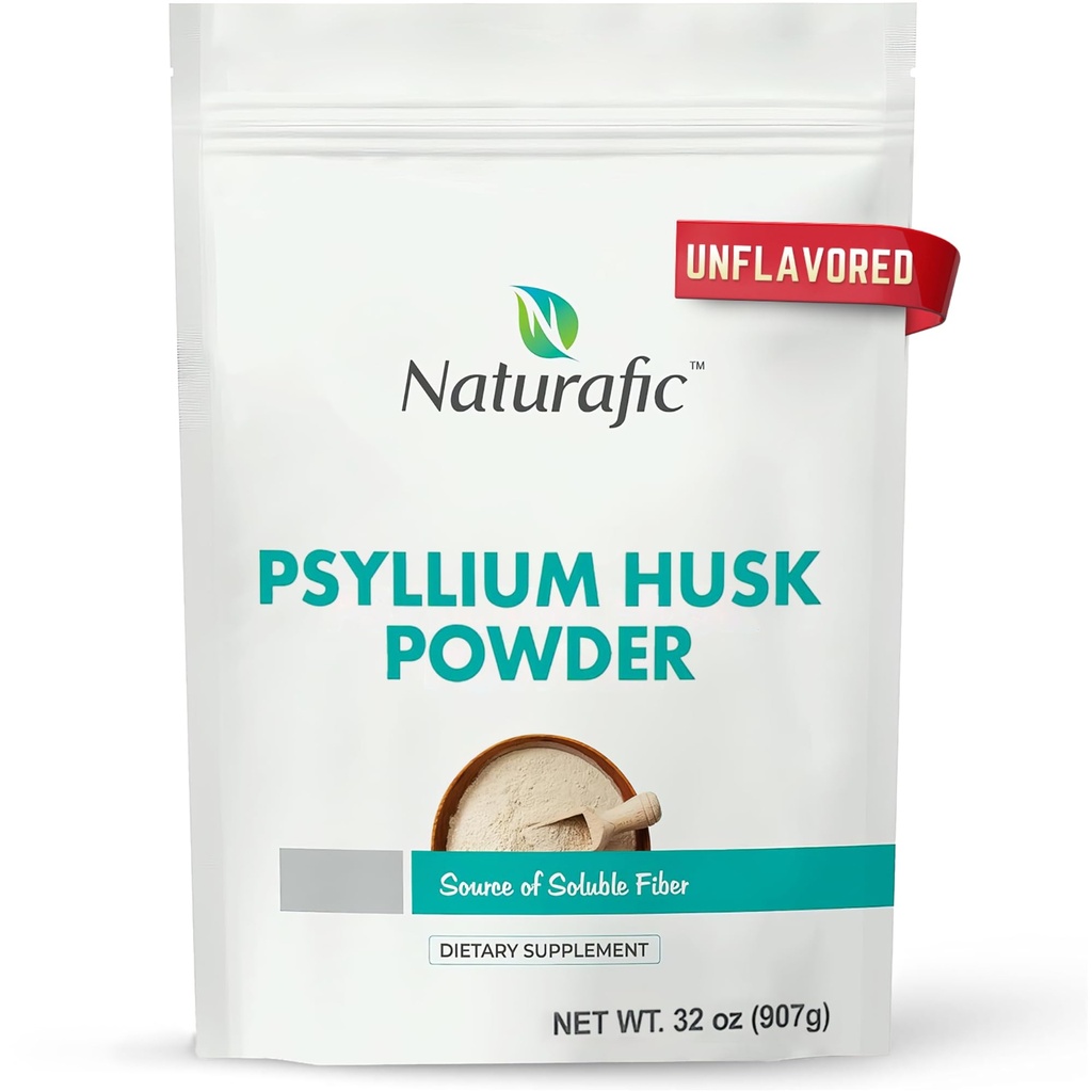 Psyllium Husk Powder Unflavored – Digestive Fiber Supplement for Bowel Regularity & Gut Health – Non-GMO, Gluten-Free, Vegan, Keto Friendly – 32oz