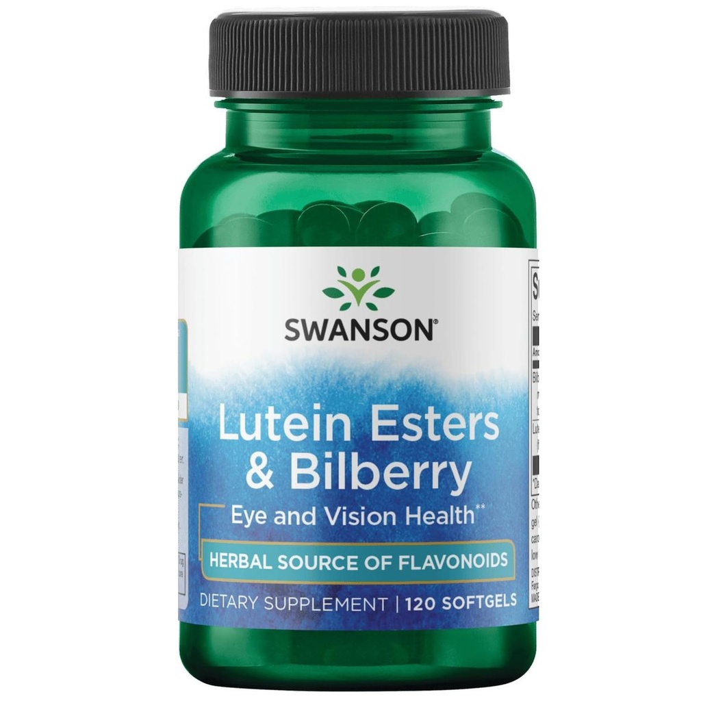 Swanson Lutein & Bilberry 6/20 Milligrams 120 Sgels