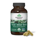 ORGANIC INDIA Tulsi Holy Basil Κάψουλες - Holy Basil Extract, συμπλήρωμα βοτάνων, ανοσοποιητική υποστήριξη, ανακούφιση στρες, Vegan, χωρίς γλουτένη, Kosher, οργανικά, μη ΓΤΟ - 180 κάψουλες