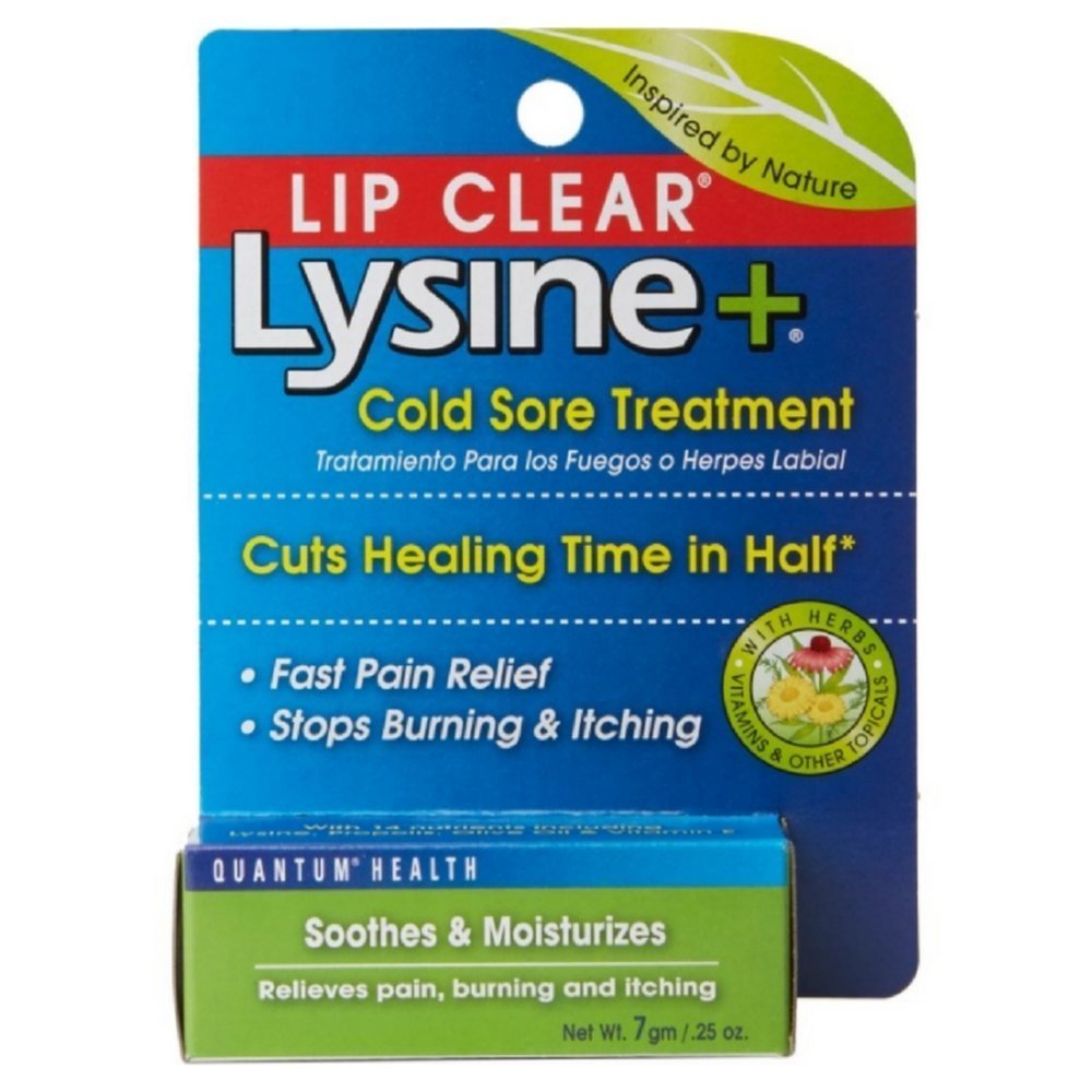 Lip Clear Lysine+ Ψυχρή επώδυνη θεραπεία 0,25 oz (πακέτο των 3)