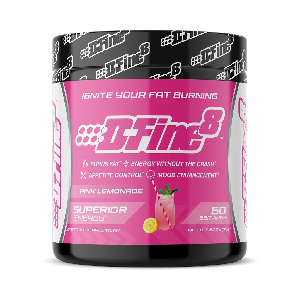 Thermogenic Pre-Workout Energy Powder & Shredding Supplement, Boost Energy Mood & Focus, Sugar Free, Contains Senactiv, Endurance, 300mg Caffeine, N-Acetyl-L-Tyrosine (Pink Lemonade)