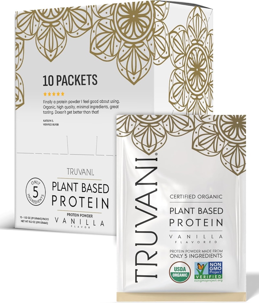 Truvani Vegan Pea Protein Powder 