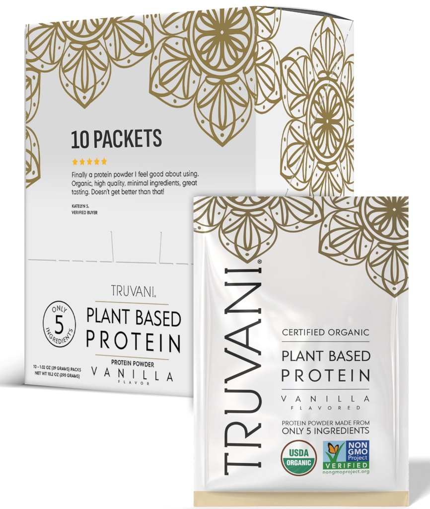 Truvani Vegan Pea Protein Powder 