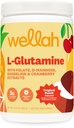Wellah L-Glutamine Punch Tropical Punch (50 μερίδες) - 5g L-Glutamine Per Serving, Γλυκασμένα με Stevia