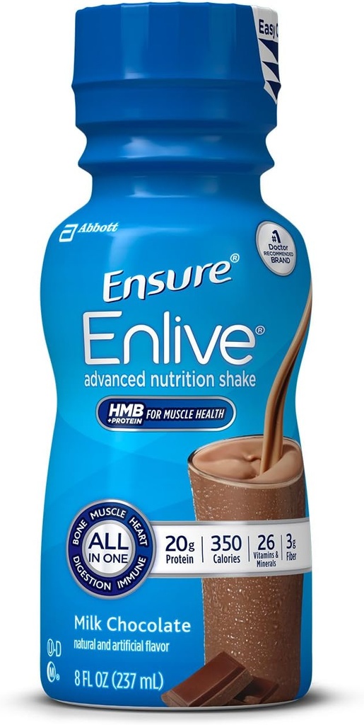 Εξασφάλιση της Ζωντανής Προχωρημένης Διατροφής Ανακινήστε με 20 γραμμάρια πρωτεΐνης, Ανακατέψτε το γεύμα, Σοκολάτα γάλακτος, 8 fl oz, 16 μέτρα