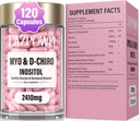 Συμπληρώματα Ινοσιτόλης – Myo-Inositol & D-Chiro Inositol με Chasteberry, Berberine & Ashwagandha – Ideal 40:1 Blend με Folate & Vitamin D – Vegan Women’s Wellness Formula – 120 Κάψουλες