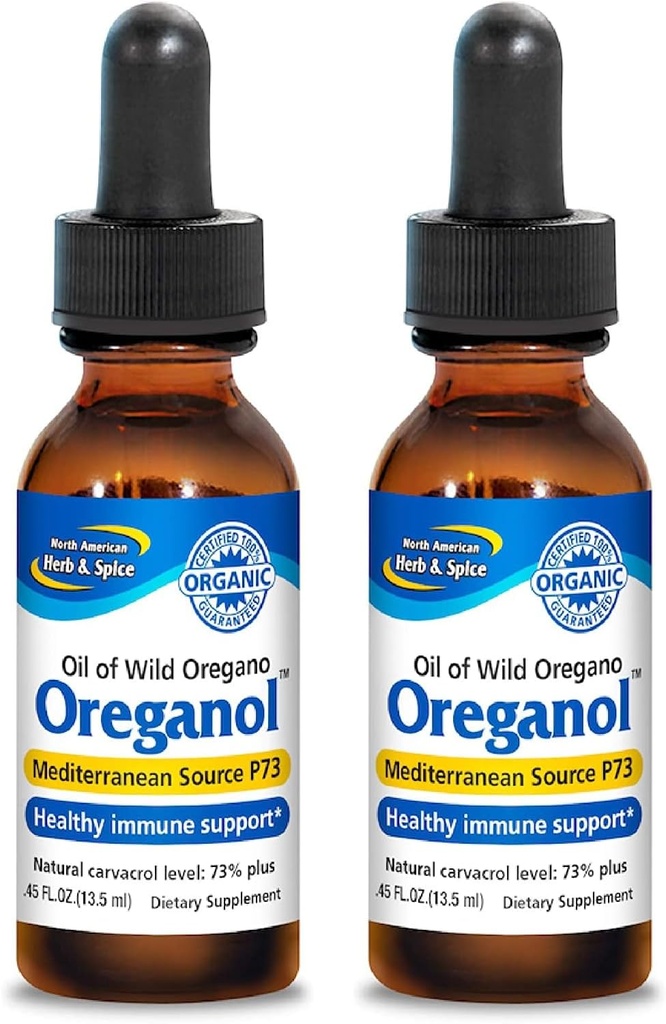 ΒΟΡΕΙΟ ΑΜΕΡΙΚΑΝΙΚΟ ΒΕΡΒΟ & ΦΥΤΟ SPγανη - 0,45 fl oz, Συσκευασία των 2 - μη επεξεργασμένο, Άγριο, Βιολογικό Έλαιο Ρίγανης - Μεσογειακή Πηγή P73 - Μη ΓΤΟ - 388 Σύνολο Υπηρεσιών