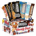 Anabar Protein Bar, The Sampler Pack, The Protein-Packed Candy Bar, World's Best Tasting Protein Bar, No Sugar Alcoins, High Protein, Amazingly Delicious, 20 Grams of Protein (6 Bars, Original Variety)