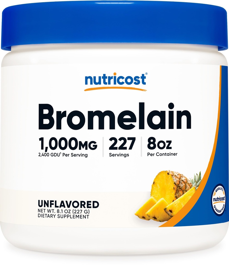 Nutricost Bromelain Powder 8 OZ - Μη ΓΤΟ, χορτοφάγοι, χωρίς γλουτένη