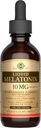 SOLGAR Liquid Melatonin 10 mg, Natural Black Cherry Flavor - 2 fl oz - Μεγάλη για Jet Lag - Vegan, Γλουτένη & Γαλακτοκομικά, Kosher - 59 Σερβιέτες