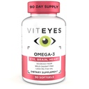 Viteyes Omega-3 Συμπλήρωμα υγείας όρασης, πλούσιο συμπλήρωμα διατροφής EPA & DHA, 90 Softgels