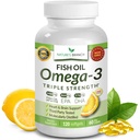 Best Triple Strength Omega 3 Fish Oil Χάπια 2400mg 