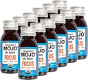 ΤΕΧΝΙΚΗ My Brain Mojo: Focus Wellness Shots - USDA-Certified Vegan Formula with Ginkgo Biloba, Ginger, Turmeric - 12 Μπουκάλια x 2 Fl Oz Κάθε - Χωρίς γλουτένη, Μη ΓΤΟ