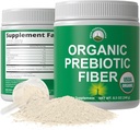 Βιολογικές προβιοτικές ίνες 3 σε-1 Vegan Powder for Gut Health. Πρεβιοτικά που βασίζονται σε οργανικά φυτά με βάση τα προβιοτικά του USDA με οργανική ινουλίνη (Jerusalem Artichoke), Acacia Fibers, SunFiber